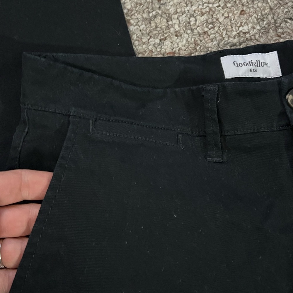Goodfellow & Co. jet black HENNEPIN CHINO Athletic pants 31x36​ - Picture 6 of 7